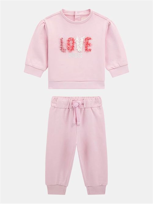 felpa e pantalone bambina rosa GUESS | A5RG04KA6R4/G65U